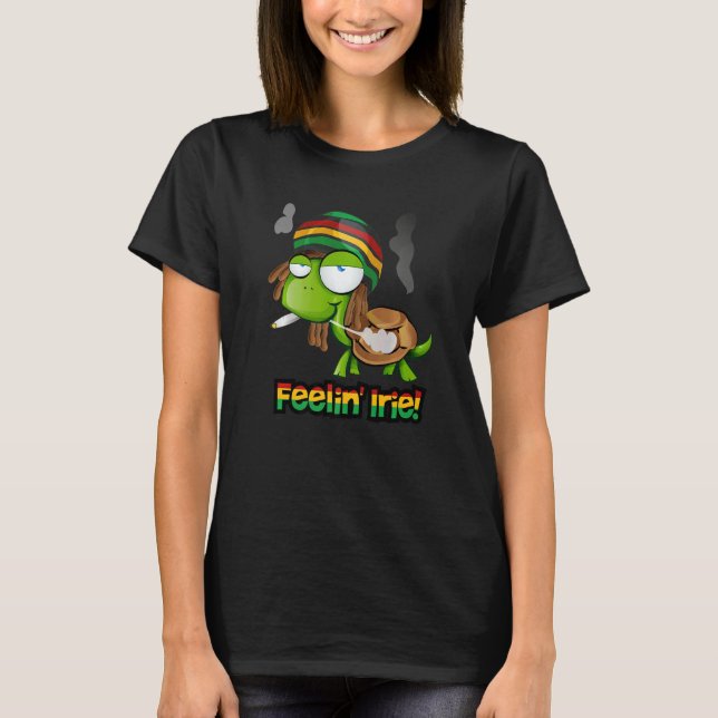 Camiseta Sentir Irie Patois Jamaica Turtle Jamaican Slang (Frente)