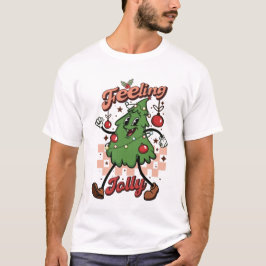 Camiseta Sentir Jolly Retraindo Papais noeis de Natal