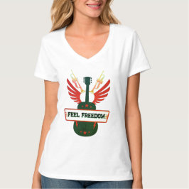 Camiseta Sentir liberdade na árvore do pescoço | Freefit, C