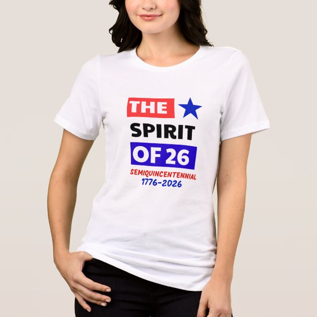 CAMISETA SENTIR O ESPÍRITO DE 26: SEMIQUINCENTENANO (Frente)