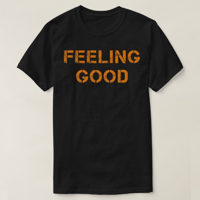 Camiseta Sentir-se bom e feliz (Frente do Design)