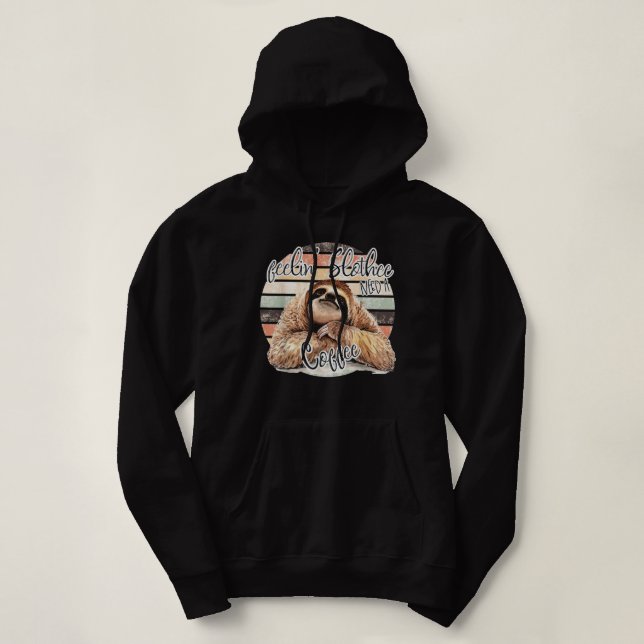 Camiseta Sentir-Se Lento, Preciso De Um Café ENGRAÇADO (Frente do Design)