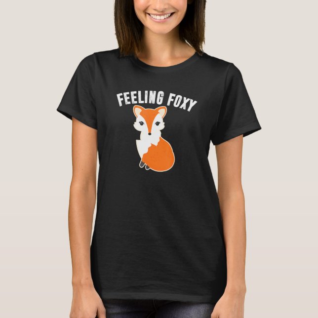 Camiseta SENTIR-SE SENTIR Raposa Engraçada Mulheres Adolesc (Frente)