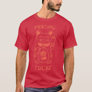 Camiseta Sentir Sorte Chinesa Sorte Chá Laranja