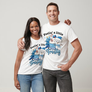Camiseta Sentir um Pequeno Snowman Quente Cacau Xmas Mug