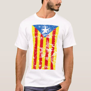 Camiseta Senyera Estelada Blava Antiga