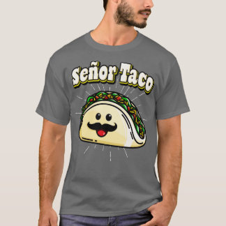 Camiseta Seor Taco Funny Kawaii Comida mexicana