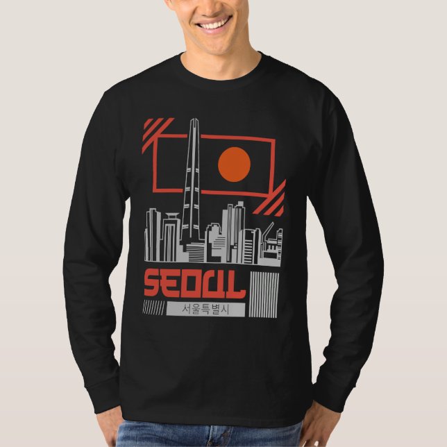Camiseta Seoul Capital City of South Korea Hangul Korean Wr (Frente)