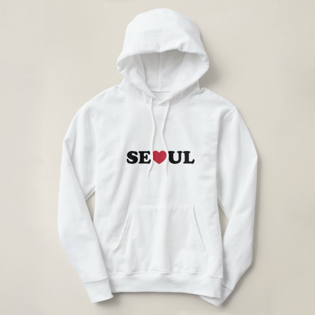Camiseta Seoul Love Heart (Frente do Design)