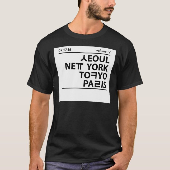 Camiseta Seoul, New York, Tokyo, and Paris Essential T-Shir (Frente)