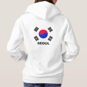 Camiseta "Seoul personalizado" e bandeira coreana sul