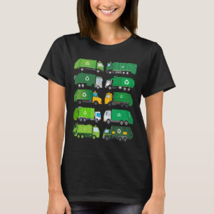 Camiseta Separação B de resíduos de lixo no dia de Reciclag