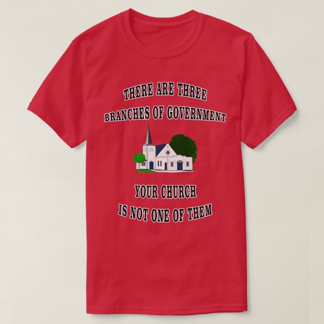 Camiseta Separação da Igreja e do Estado (Frente do Design)