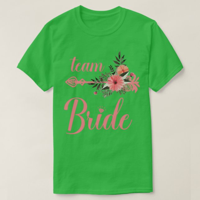 Camiseta Separação de Solteiros Bridesmaid do Casamento de  (Frente do Design)