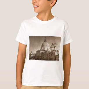 Camiseta Sepia - Efeito de Papel Venice Grande Canal