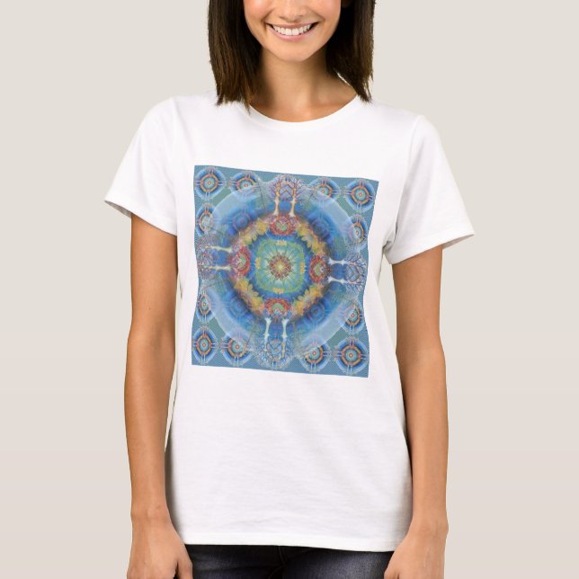 Camiseta Seqüência da mandala (Frente)