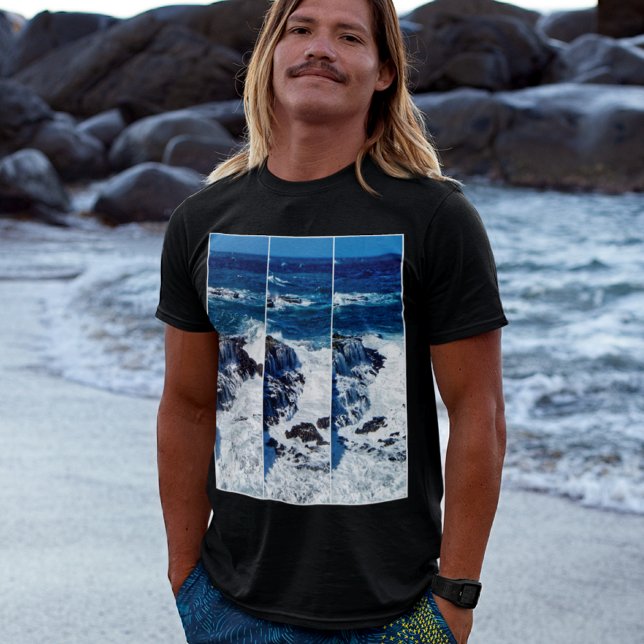 Camiseta Sequência De Ondas De Travamento De Imagens T-shir (Criador carregado)