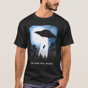 Camiseta Sequestro Alien Vaca Ovni Não Estamos Sozinhos