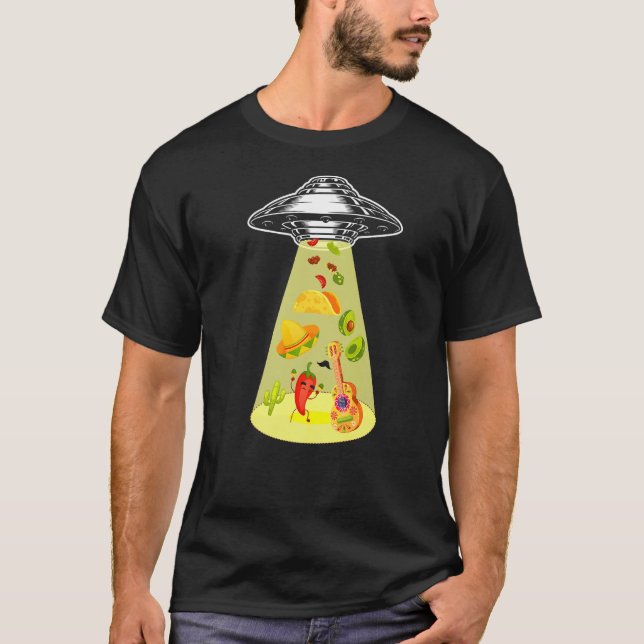 Camiseta Sequestro de alienígenas Abduzindo Alias Cinco De  (Frente)