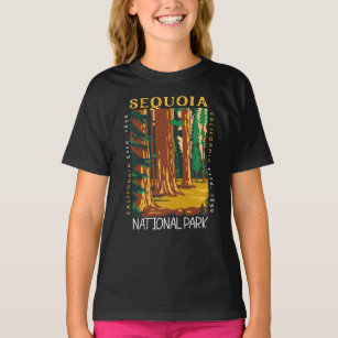 Camiseta Sequoia National Park California Retro Distingue
