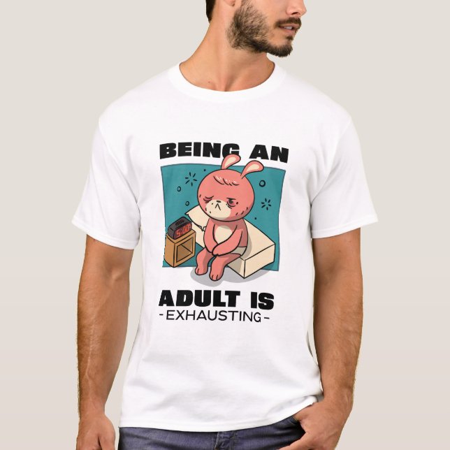 Camiseta Ser Adulto Está Escaindo (Frente)