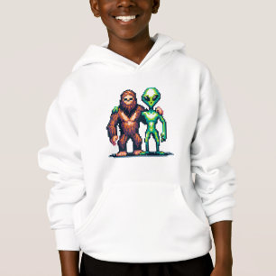 Camiseta Ser Alienígena Extraterrestre e Arte Pixel de Pé-g