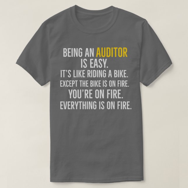 Camiseta Ser Auditor É Fácil (Frente do Design)