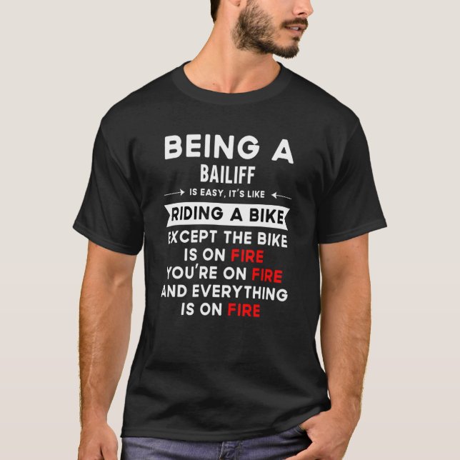 Camiseta Ser Bailiado É Fácil Como Andar De Bicicleta Excet (Frente)