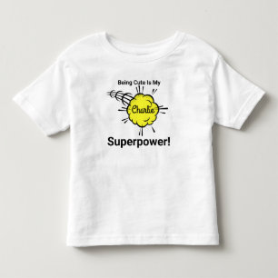 Camiseta Ser bonitinho é meu superpoder!