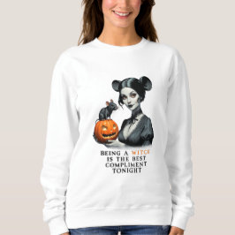 Camiseta Ser bruxa é o melhor elogio esta noite.