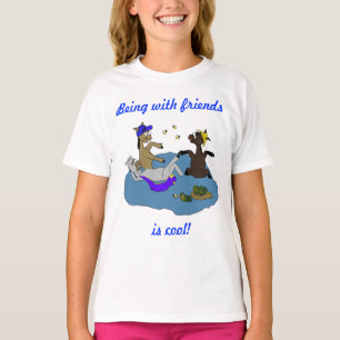 Camiseta Ser com amigos é amigos legal de Sonoran