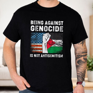Camiseta Ser Contra o Genocídio Não é Antisemitismo