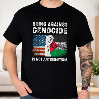 Camiseta Ser Contra o Genocídio Não é Antisemitismo