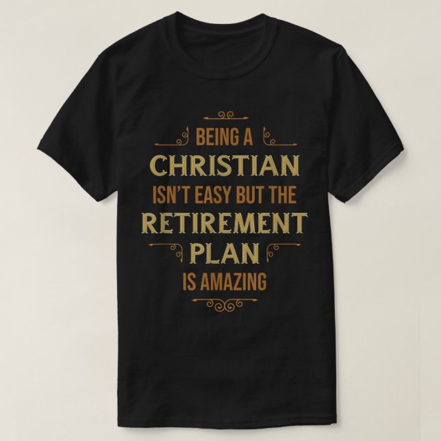 Camiseta Ser cristão não é religioso fácil (Frente do Design)