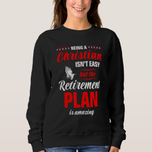 Camiseta Ser cristão não é uma Bíblia religiosa fácil