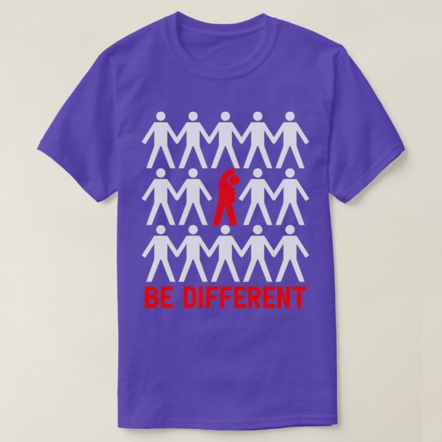 Camiseta Ser diferente (Frente do Design)