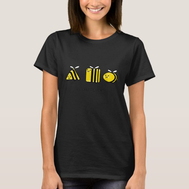 Camiseta Ser Diferente De Abelhas Engraçadas De Abelhas De  (Frente)