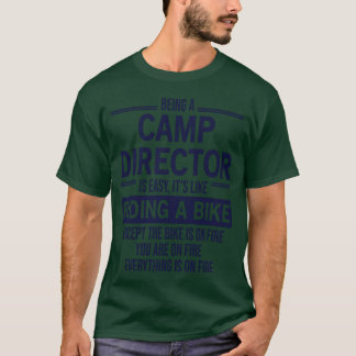 Camiseta Ser Diretor de Acampamento É Fácil família