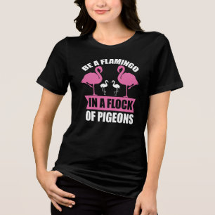 Camiseta Ser Flamingo Num Bando De Pombos-18716