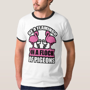 Camiseta Ser Flamingo Num Bando De Pombos-18716