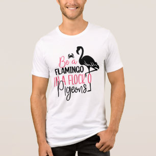Camiseta Ser Flamingo Num Bando De Porcos-27308