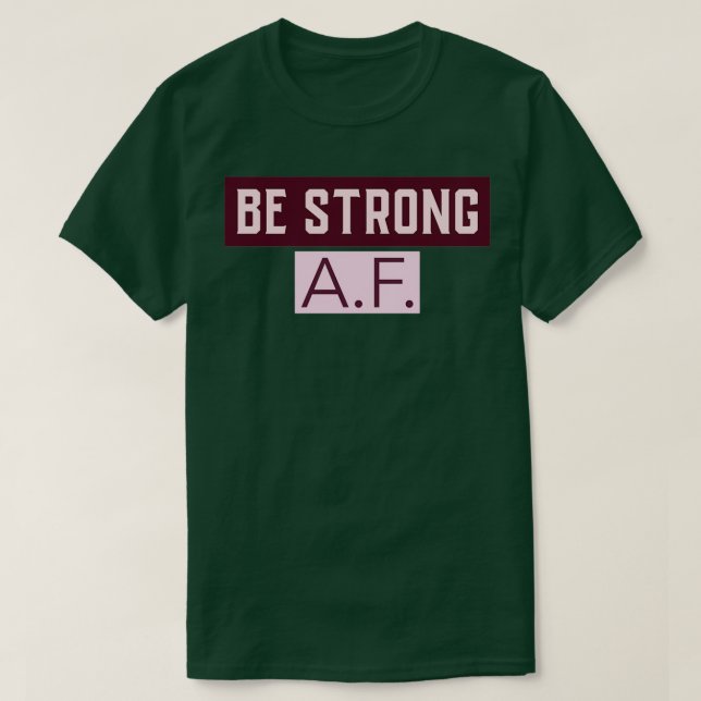 CAMISETA SER FORTE AF (Frente do Design)