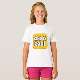 Camiseta Ser Gentil É Legal Insígnia Amarela