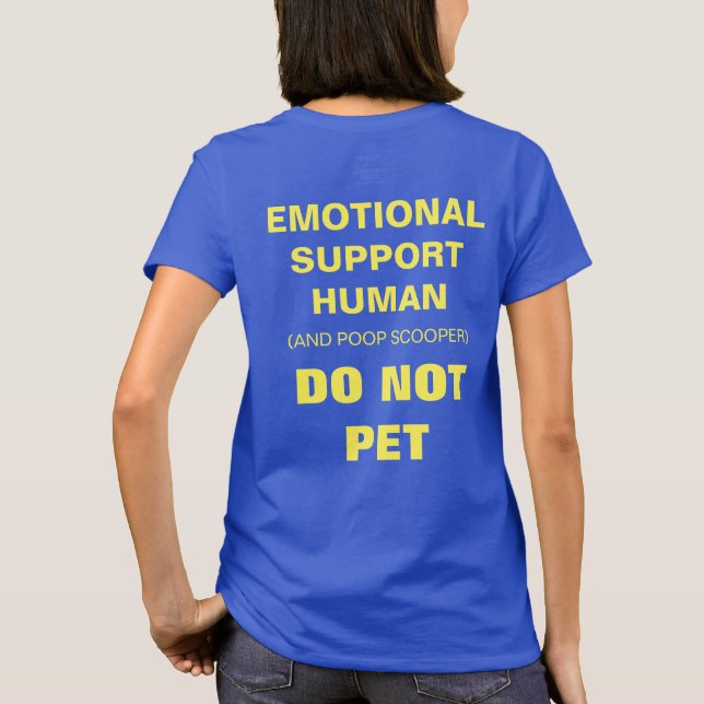 Camiseta Ser humano emocional do apoio (Verso)