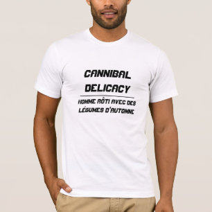 Camiseta Ser humano roasted guloseima do canibal