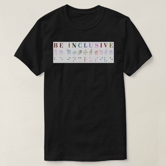 Camiseta Ser Impressão Inclusivo (Frente do Design)