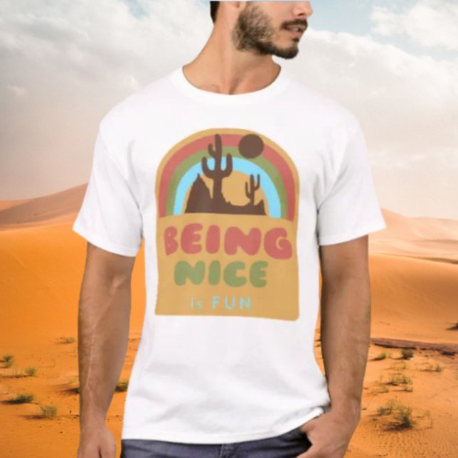 Camiseta Ser Legal É Deserto Divertido (Criador carregado)