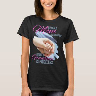 Camiseta Ser Mãe É Uma Honra Ser Avó É Importante