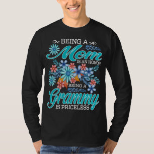 Camiseta Ser Mãe É Uma Honra Ser Um Grammy É Priceles