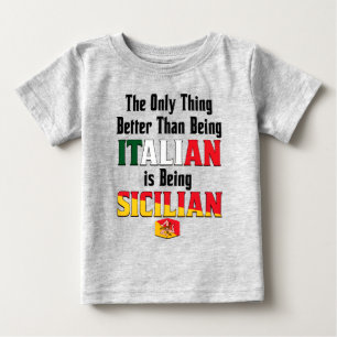 Camiseta Ser Melhor do que ser Italiano é ser Siciliano